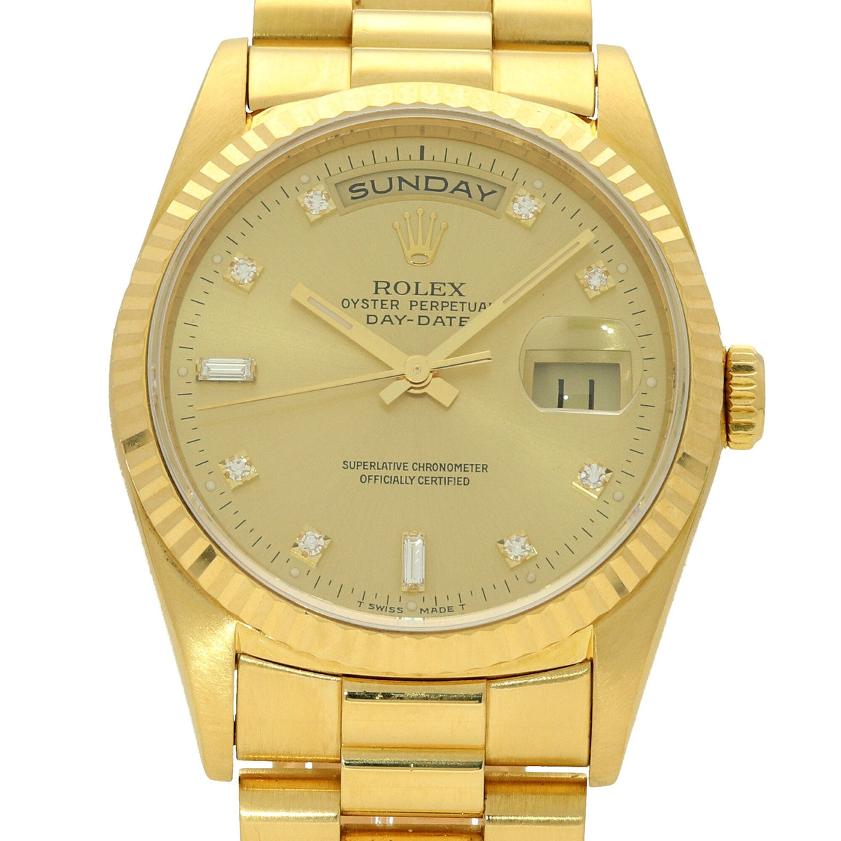 Day-Date 18238 - Champagne Diamond Dial - 1991