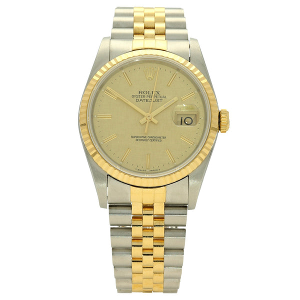 Datejust 16233 - Gold Tapestry Dial - 1990