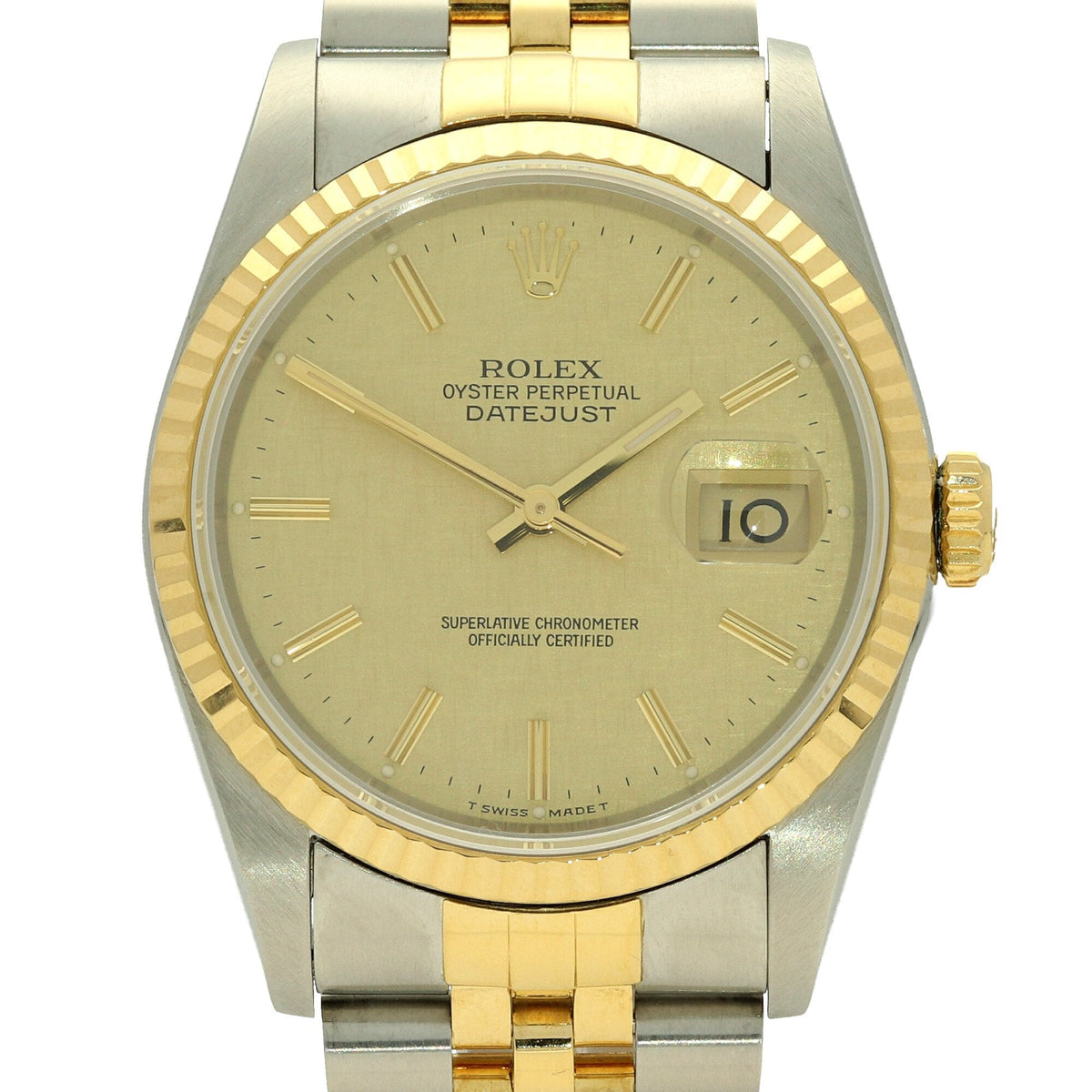Datejust 16233 - Gold Tapestry Dial - 1990