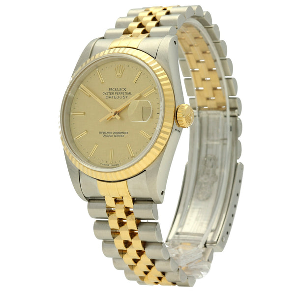 Datejust 16233 - Gold Tapestry Dial - 1990