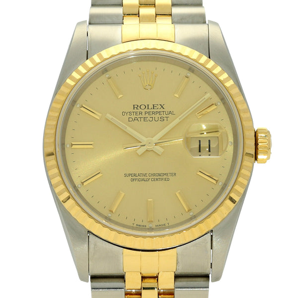 Datejust 36 16233 - Champagne Baton Dial - 1993