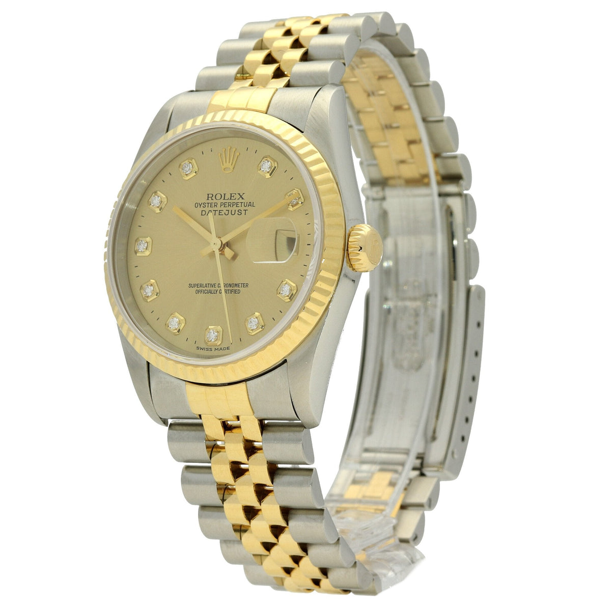 Datejust 36 16233 - Champagne Diamond Dial - 1998