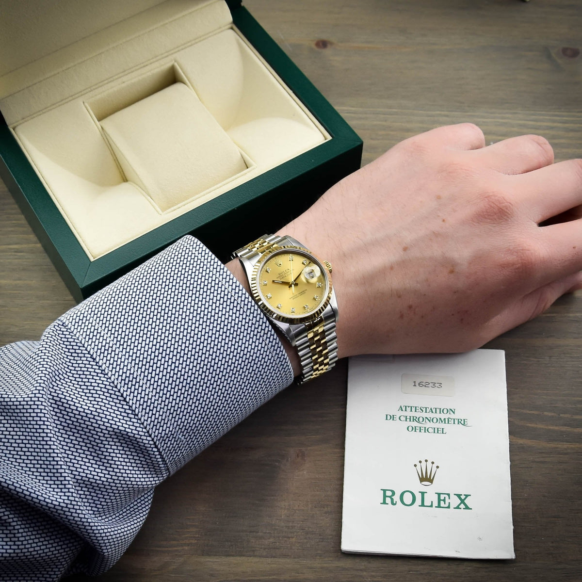 Datejust 16233 - Gents Watch - Diamond Dial - 1994