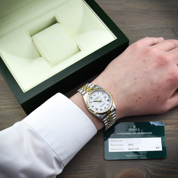 Datejust 16233 - Gents Watch - White Dial - 1997