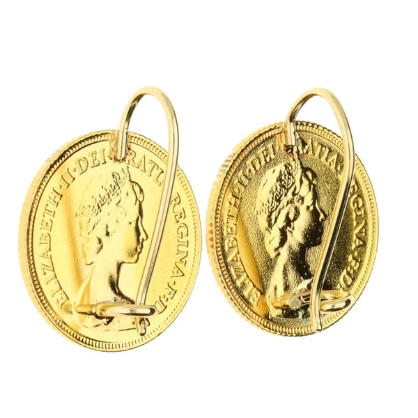 1982 Half-Sovereign Earrings - 9.30g