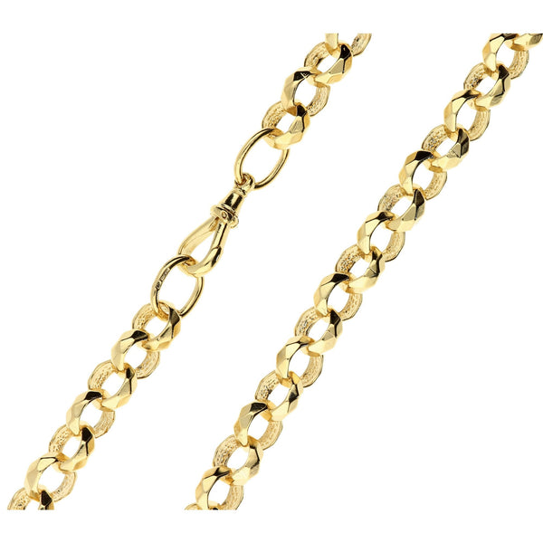 9ct Yellow Gold Heavy Belcher Chain - 97.3g