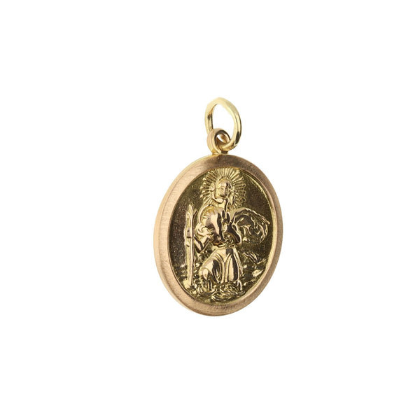 9ct Rose Gold Saint-Christopher Pendant - 3.5g
