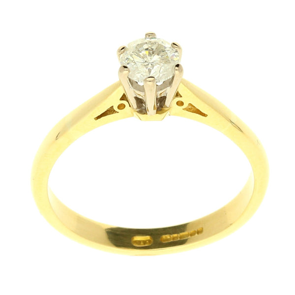 18ct Yellow Gold Engagement Ring - 0.47ct