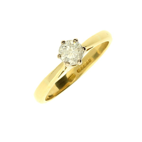 18ct Yellow Gold Engagement Ring - 0.47ct