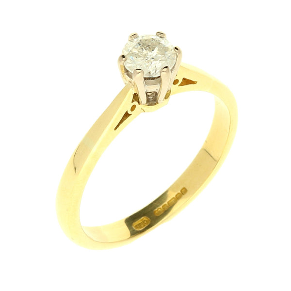 18ct Yellow Gold Engagement Ring - 0.47ct