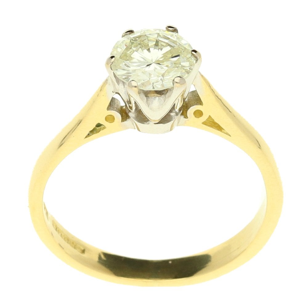 18ct Yellow Gold Diamond Engagement Ring - 0.66ct