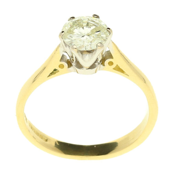 18ct Yellow Gold Diamond Engagement Ring - 0.66ct