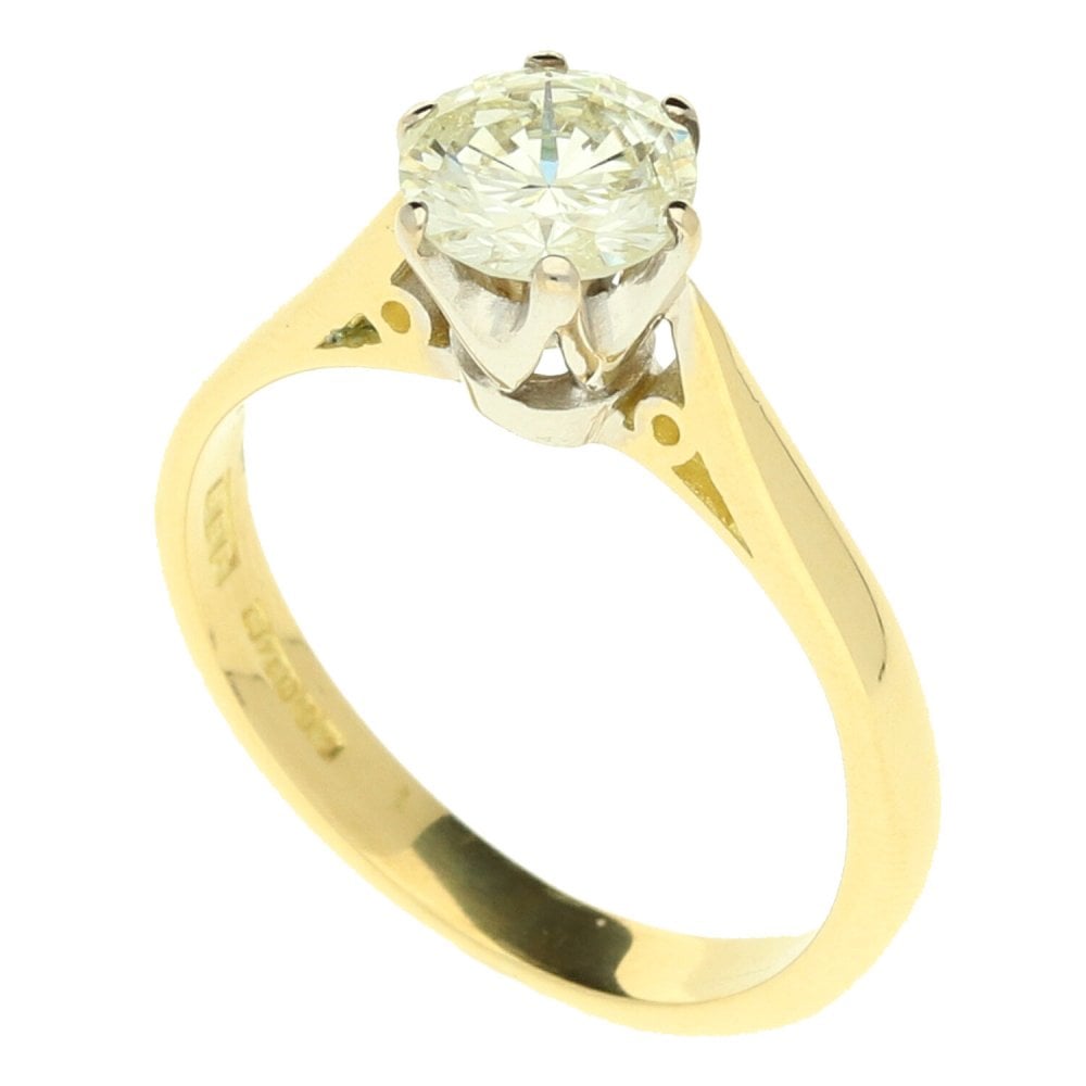 18ct Yellow Gold Diamond Engagement Ring - 0.66ct