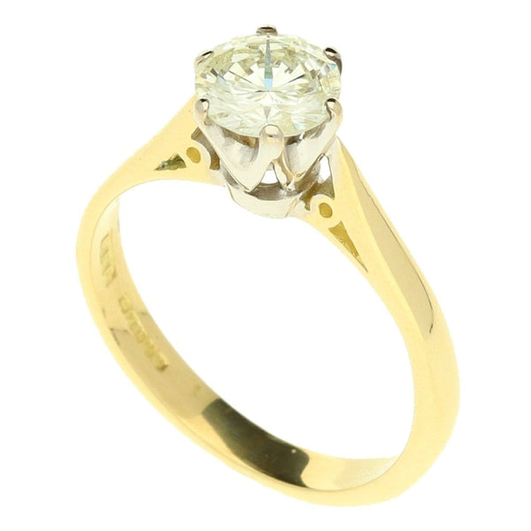 18ct Yellow Gold Diamond Engagement Ring - 0.66ct