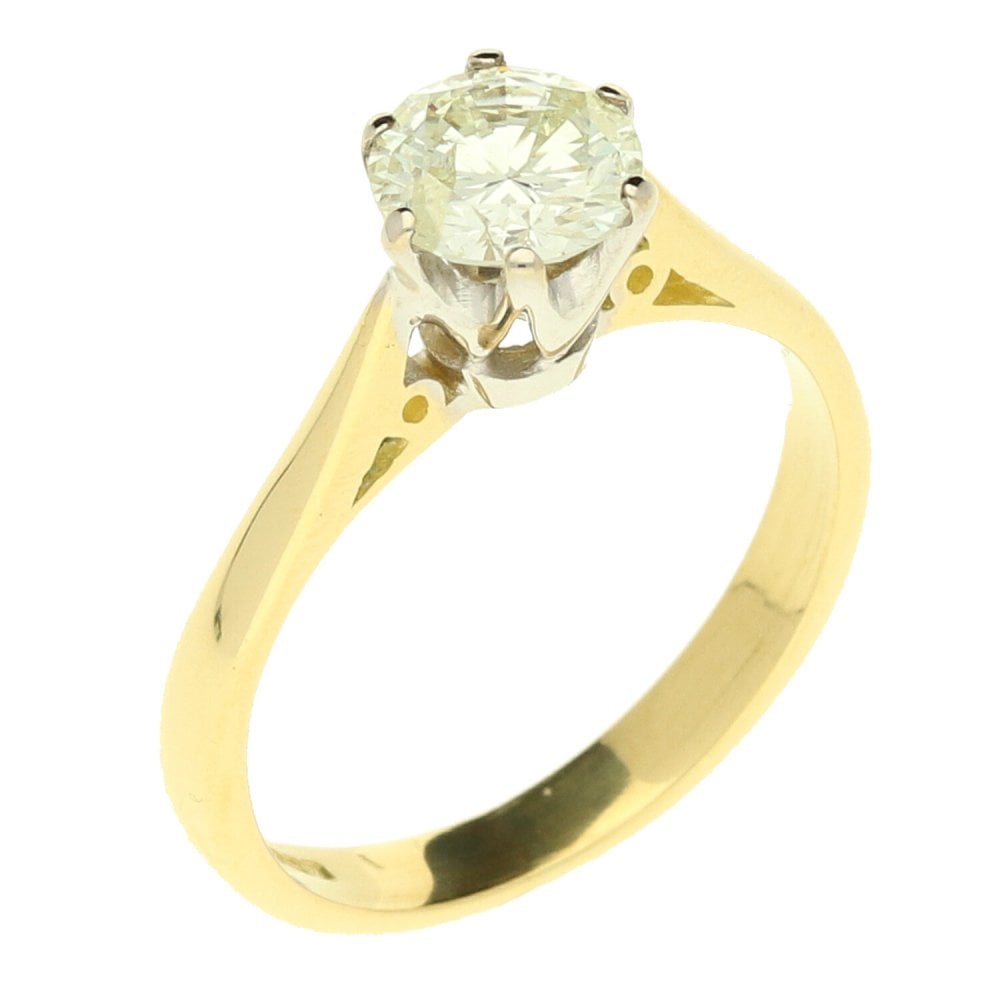 18ct Yellow Gold Diamond Engagement Ring - 0.66ct
