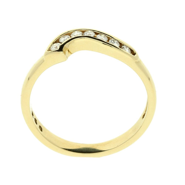 9ct Yellow Gold Diamond Ring - 0.15ct