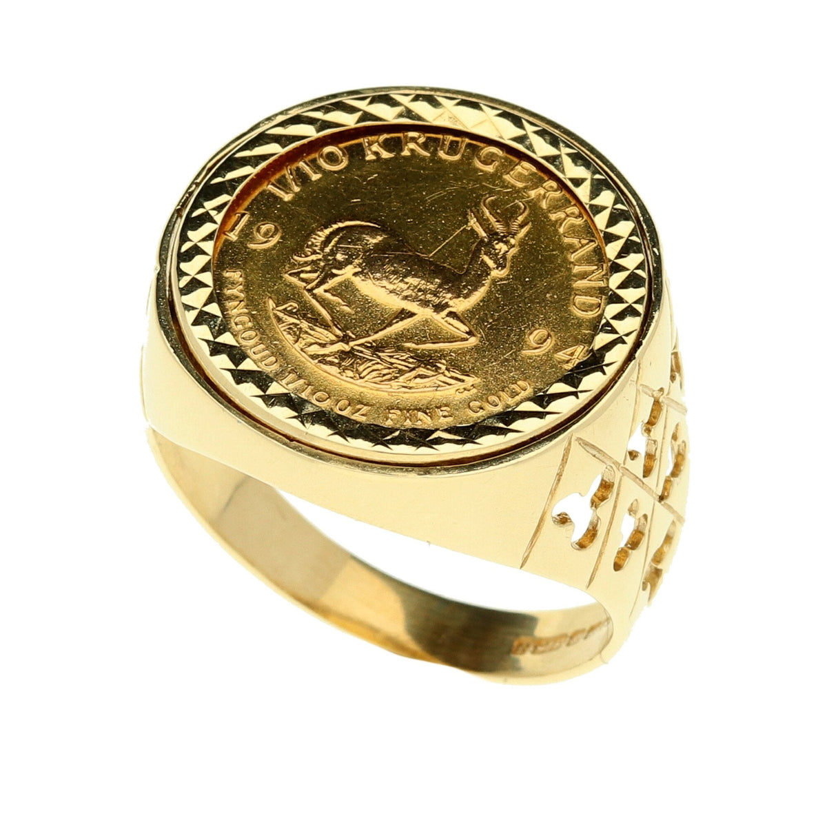 1/10 Krugerrand Coin Ring - 1994