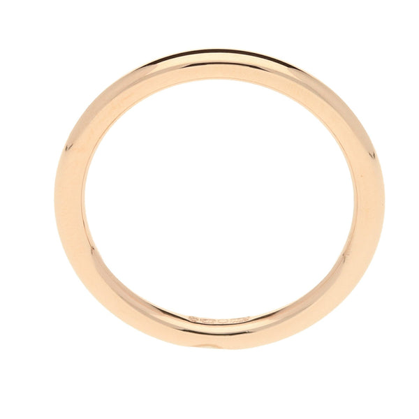 9ct Rose Gold 2mm Halo Wedding Ring - 2.10g