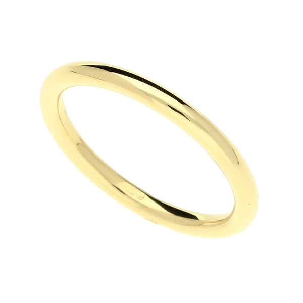 Ladies 9ct Yellow Gold 2mm Halo Wedding Ring - 2.0g