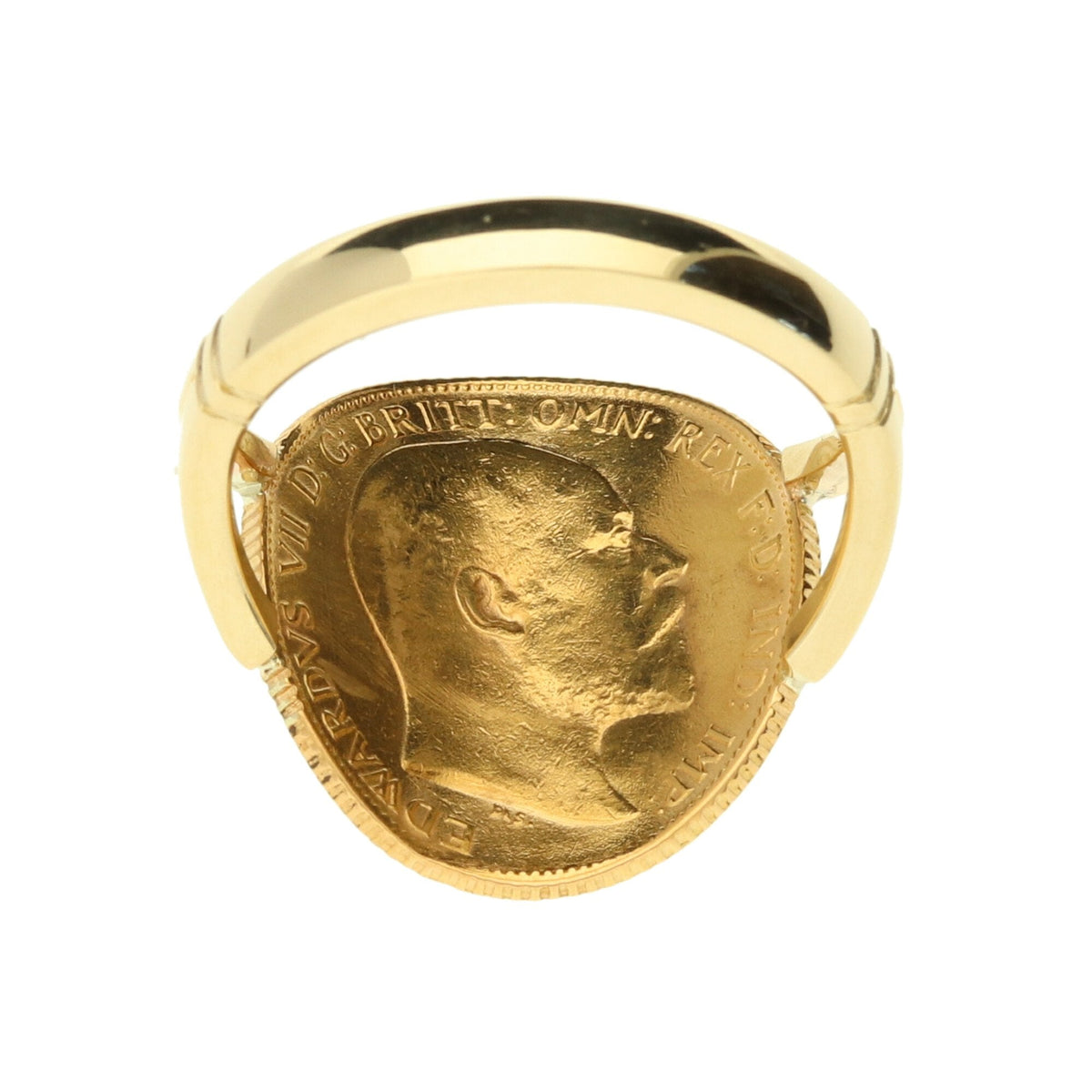 1903 Bent-Over Half Sovereign Ring - 6.3g