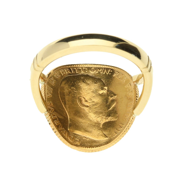 1903 Bent-Over Half Sovereign Ring - 6.3g