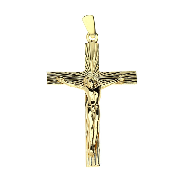 Pre-loved 9ct Yellow Gold Crucifix - 3.9g