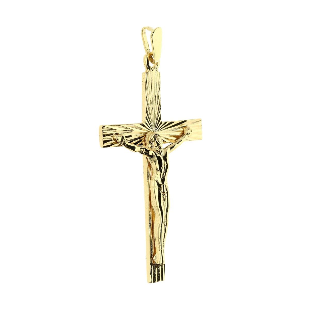 Pre-loved 9ct Yellow Gold Crucifix - 3.9g