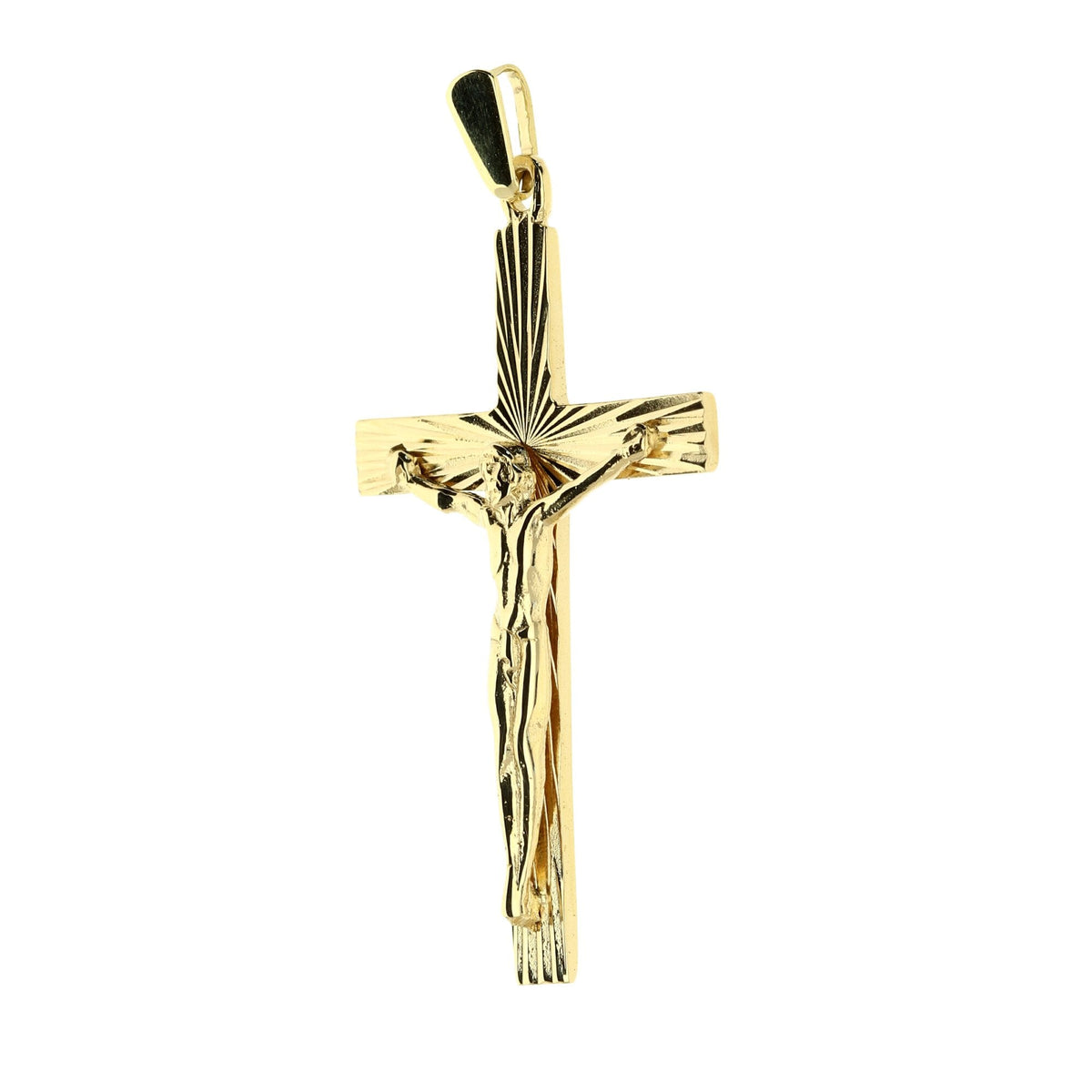 Pre-loved 9ct Yellow Gold Crucifix - 3.9g