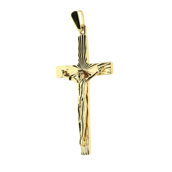 Pre-loved 9ct Yellow Gold Crucifix - 3.9g