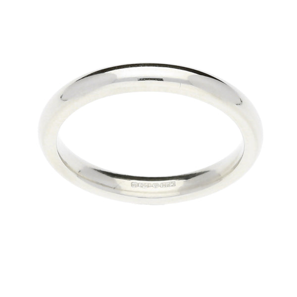 Ladies Platinum 2.5mm Court Wedding Ring - 4.30g