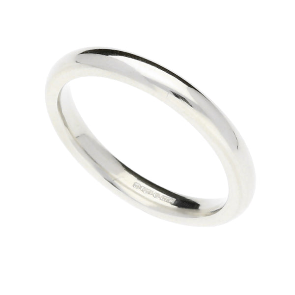 Ladies Platinum 2.5mm Court Wedding Ring - 4.30g