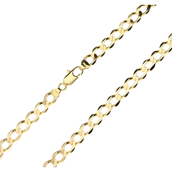 9ct Yellow Gold 18-Inch Mens Curb Chain - 22.6g