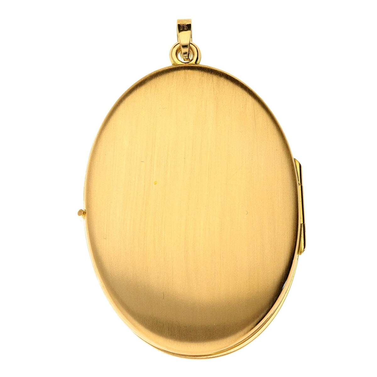 9ct Yellow Gold Oval Locket - 6.7g