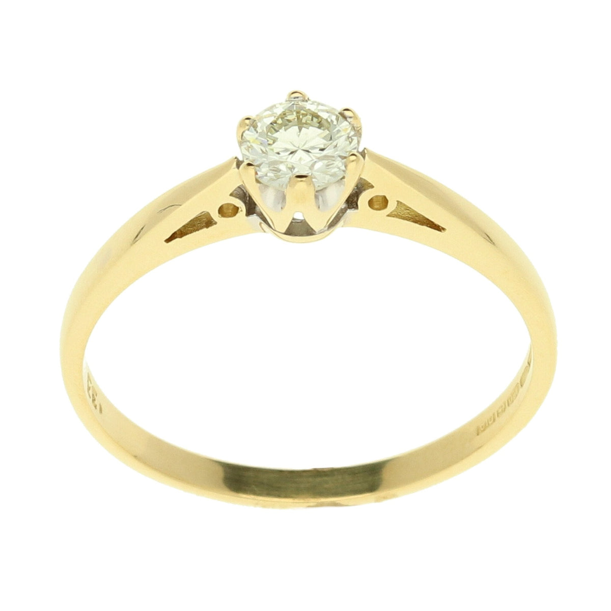 18ct Yellow Gold Engagement Ring - 0.33ct