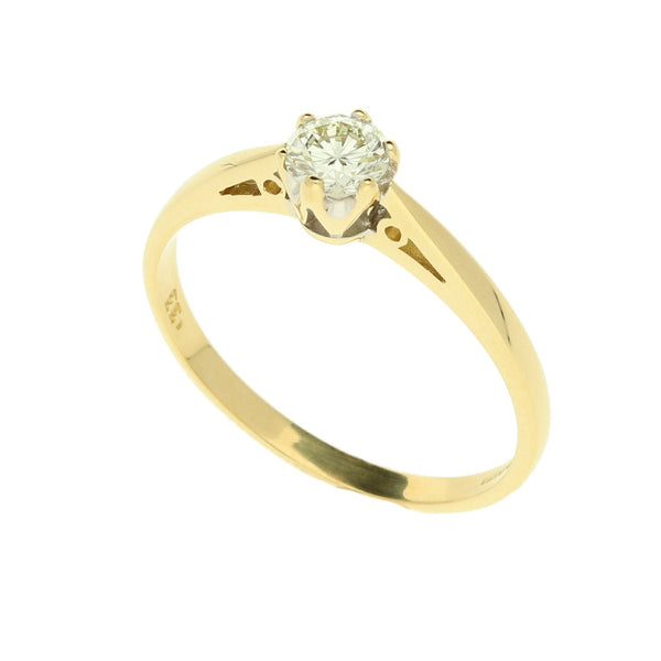 18ct Yellow Gold Engagement Ring - 0.33ct