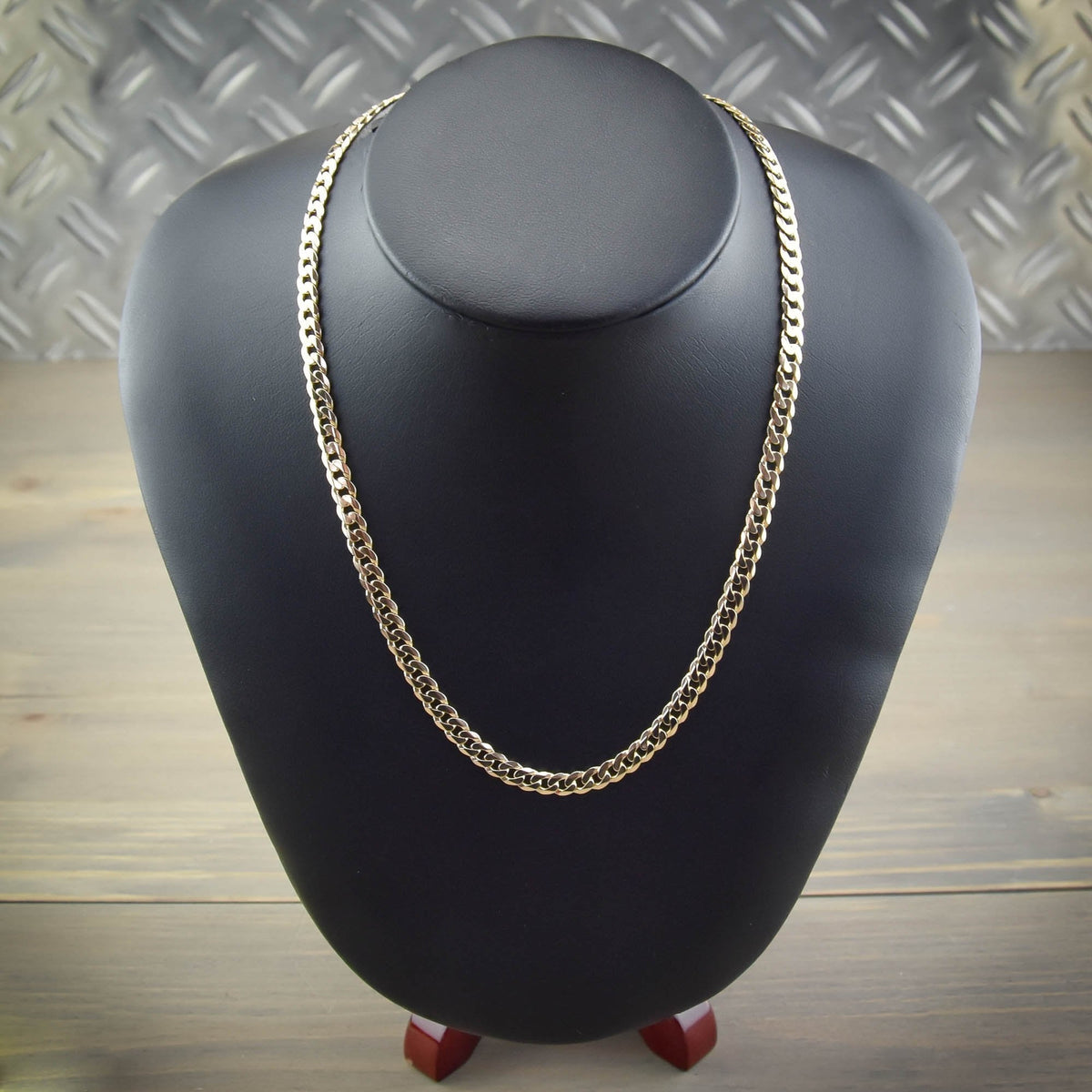 9ct Gold Curb Chain - 26 inches - 25.3g