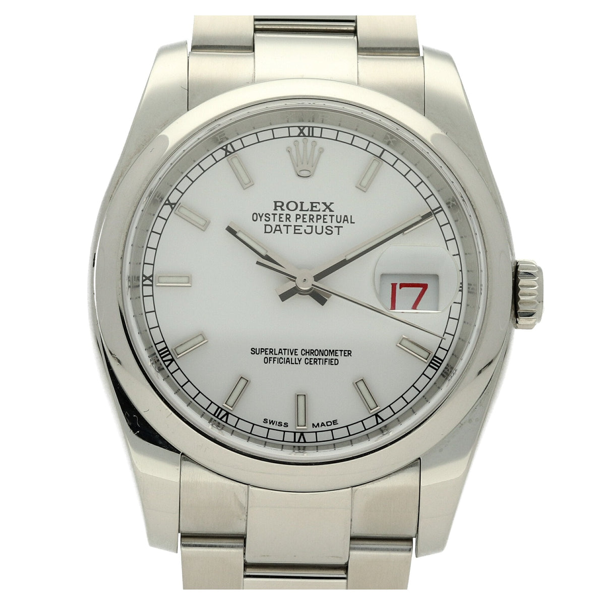 Datejust 116200 - Gents Watch - White Dial - 2017