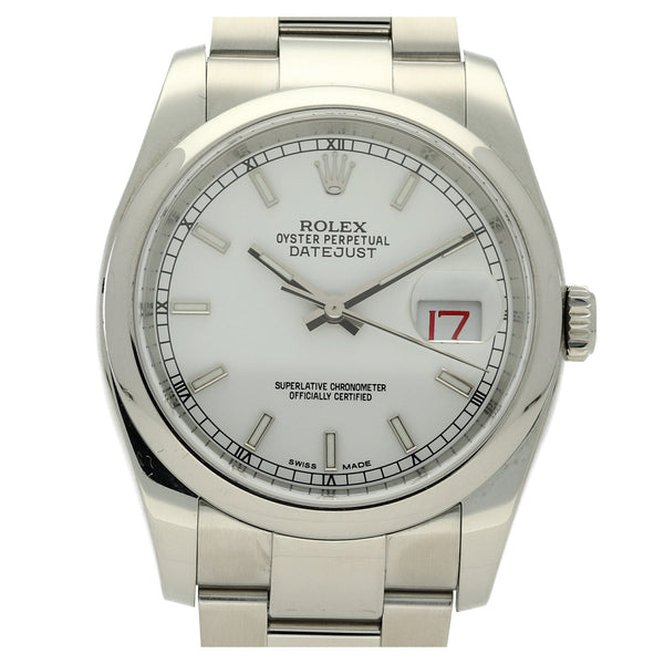 Datejust 116200 - Gents Watch - White Dial - 2017