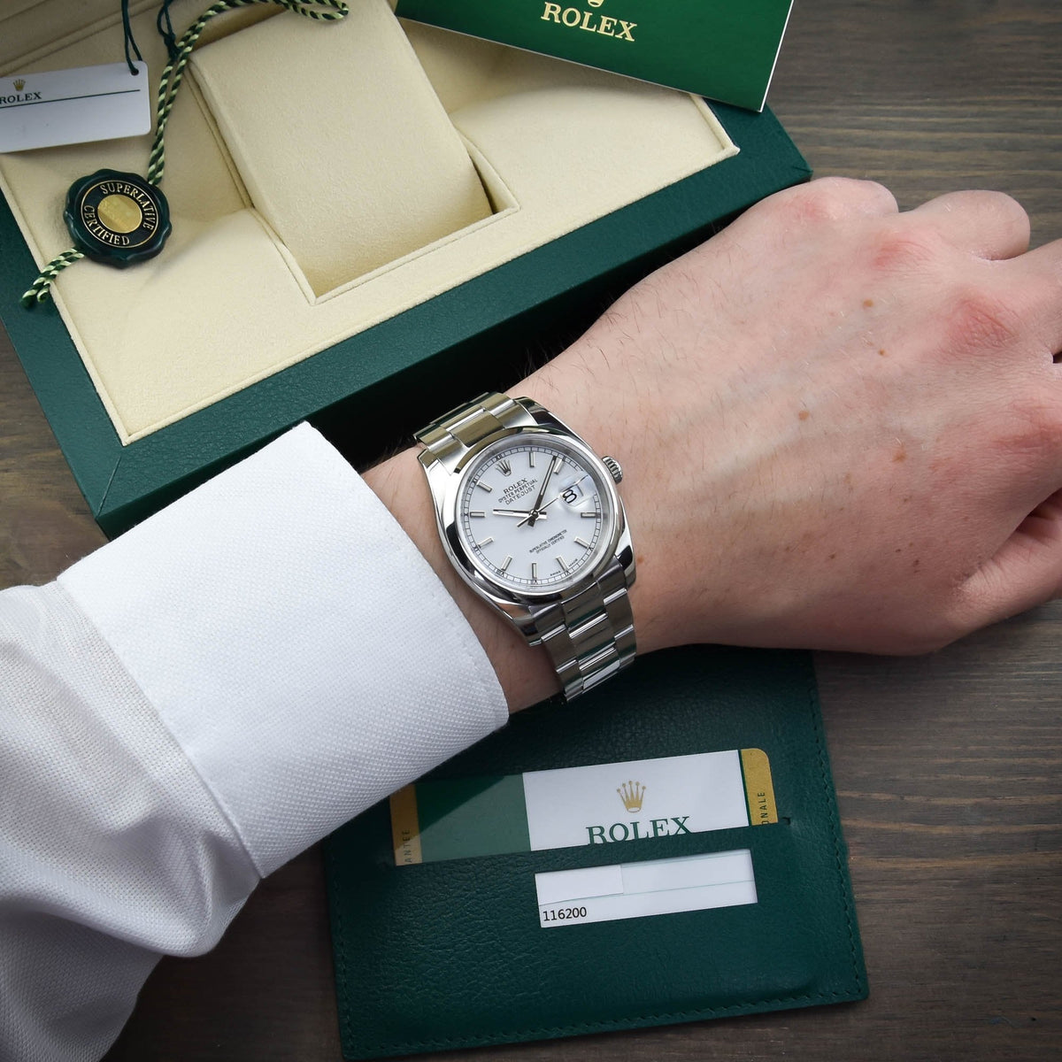 Datejust 116200 - Gents Watch - White Dial - 2017