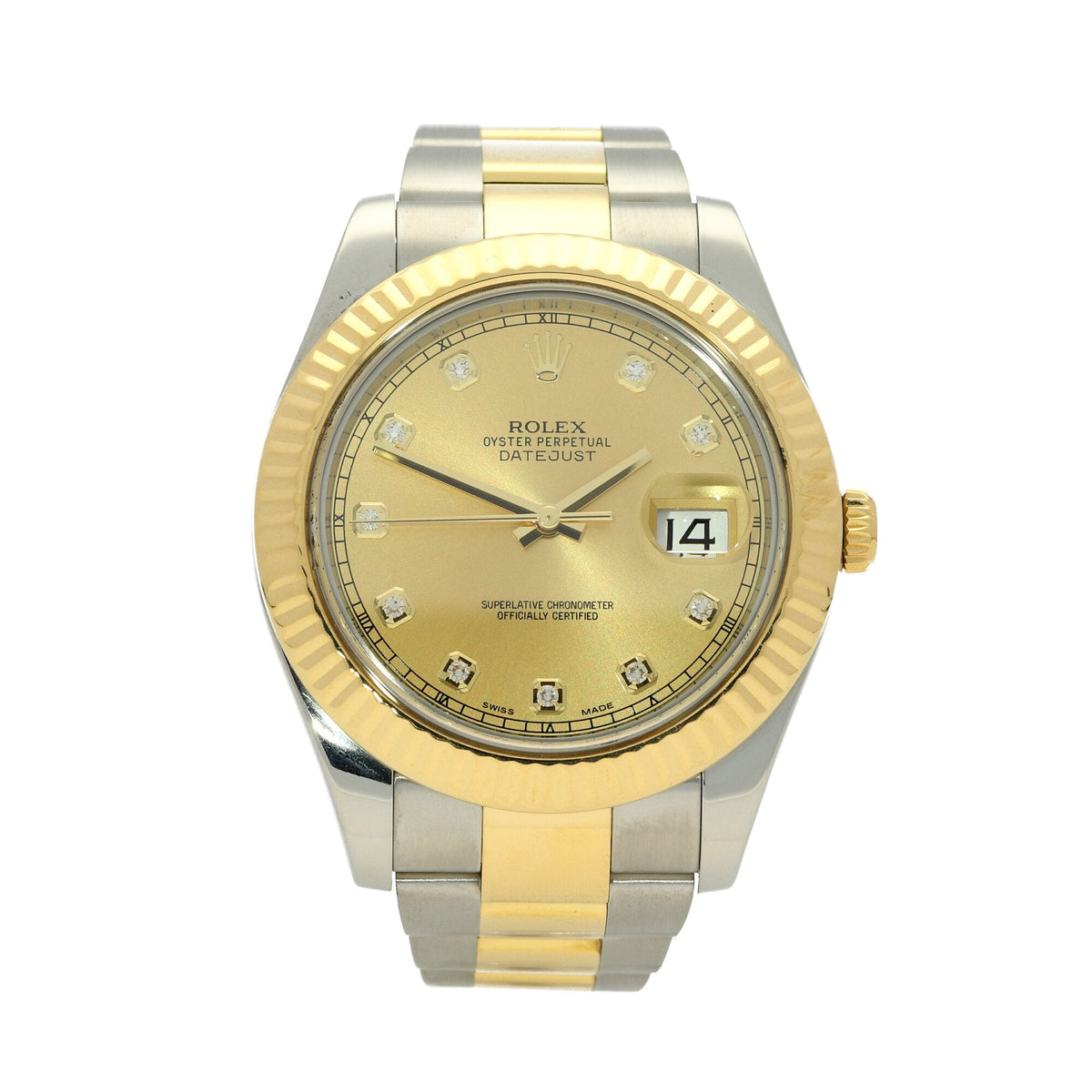 Datejust II 116333 - Champagne Diamond Dial - 2015