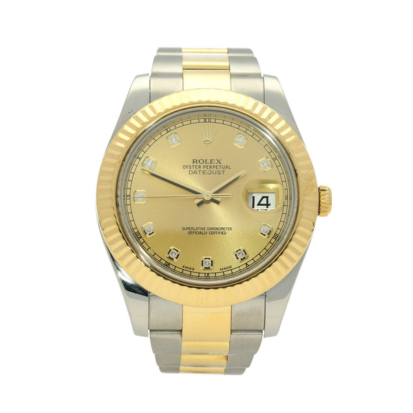 Datejust II 116333 - Champagne Diamond Dial - 2015