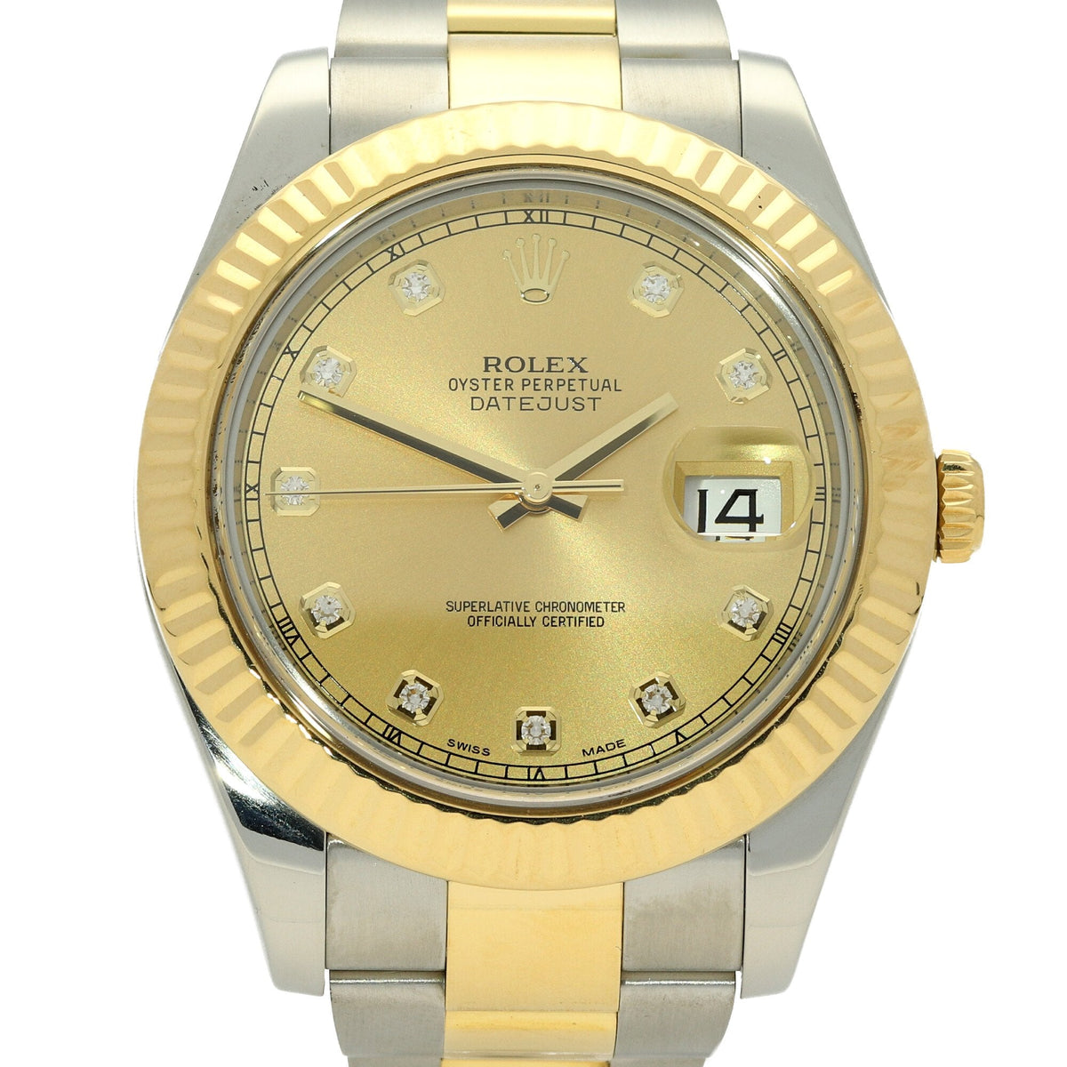 Datejust II 116333 - Champagne Diamond Dial - 2015