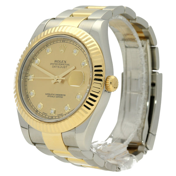 Datejust II 116333 - Champagne Diamond Dial - 2015