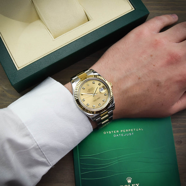 Datejust II 116333 - Champagne Diamond Dial - 2015