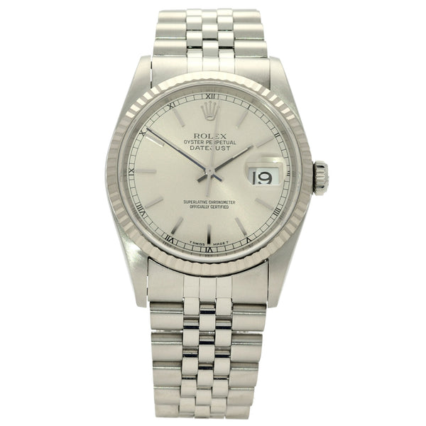 Datejust 16234 - Silver Baton Dial - 1998