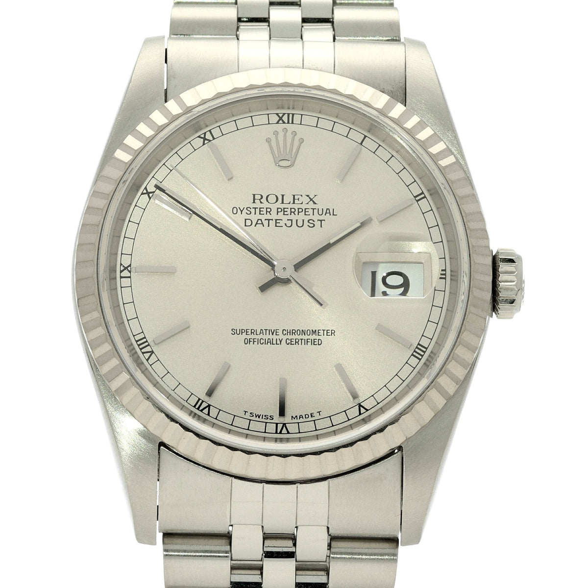 Datejust 16234 - Silver Baton Dial - 1998
