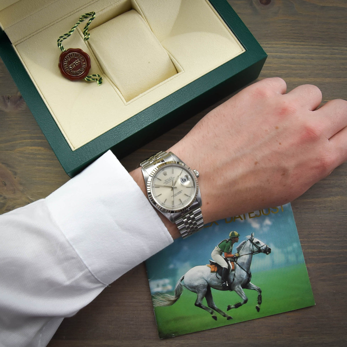 Datejust 16234 - Silver Baton Dial - 1998