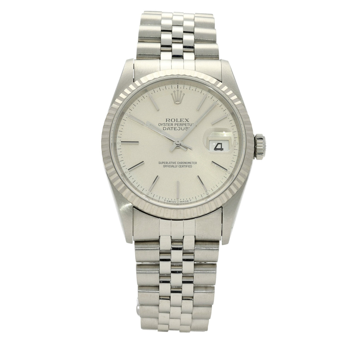 Datejust 16234 - Silver Baton Dial - 1995