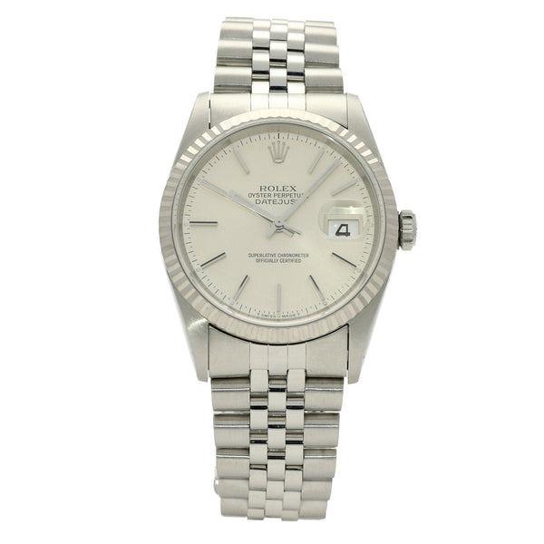 Datejust 16234 - Silver Baton Dial - 1995