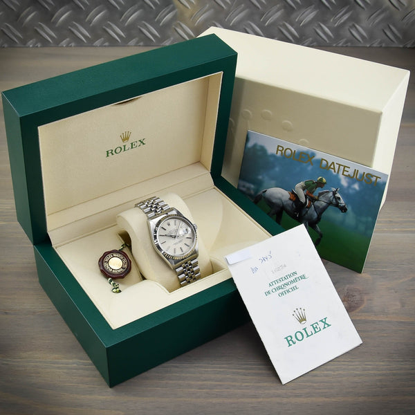 Datejust 16234 - Silver Baton Dial - 1995